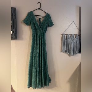 Green Lace Dress XS